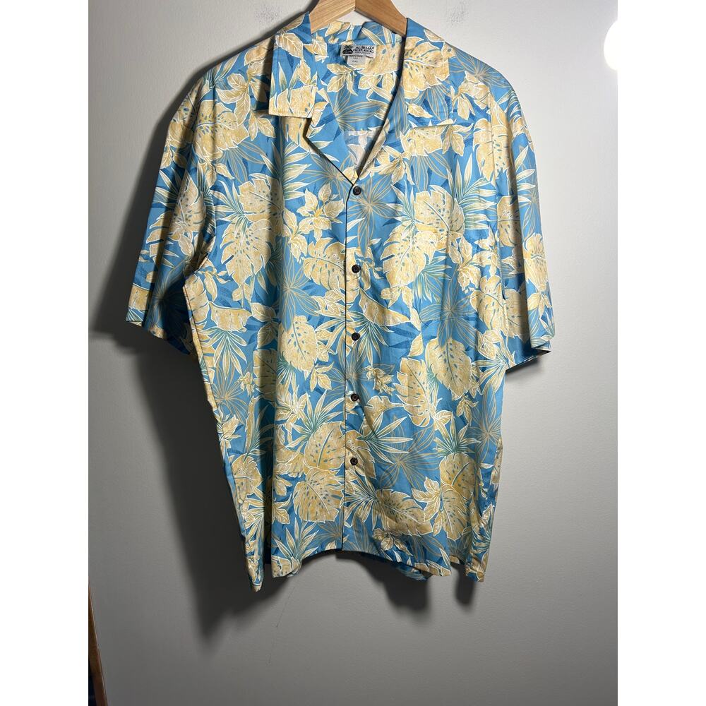 Aloha Republic HawaiianFloral Vintage Mens Shirt 2XL Made in USA
